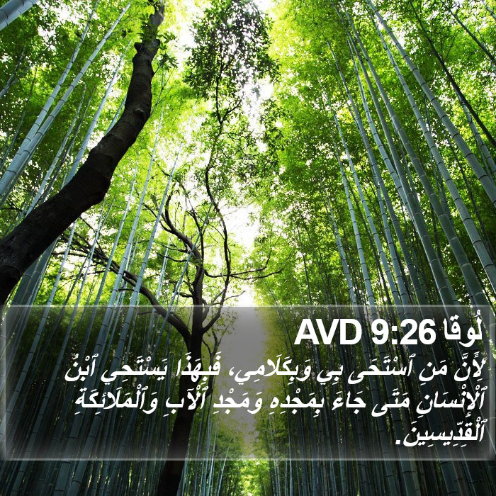 لُوقا 9:26 AVD Bible Study