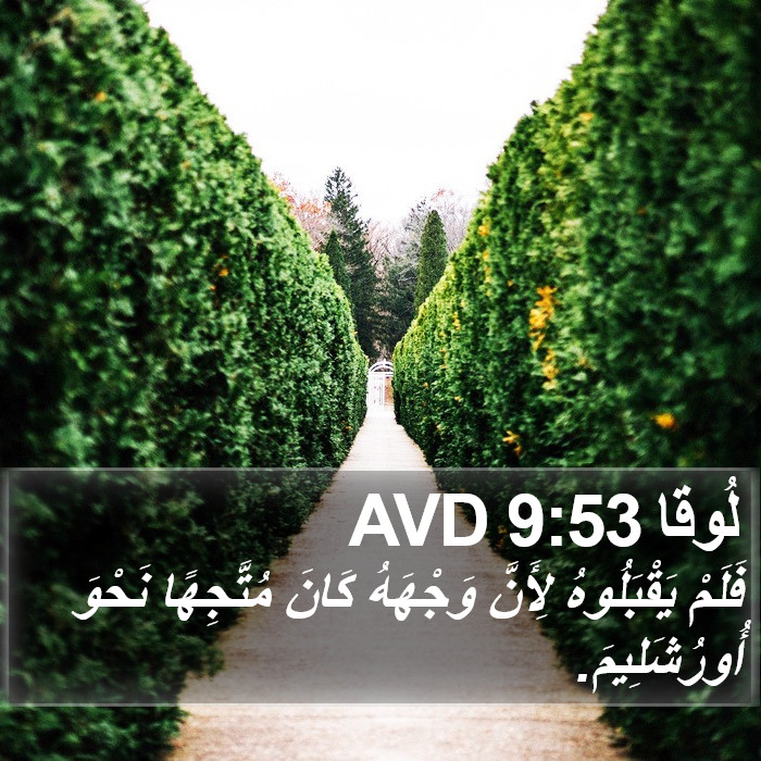 لُوقا 9:53 AVD Bible Study