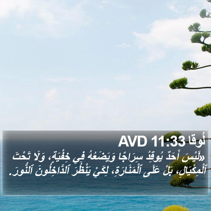 لُوقا 11:33 AVD Bible Study