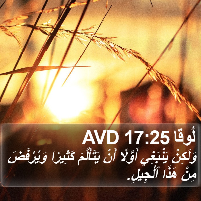 لُوقا 17:25 AVD Bible Study