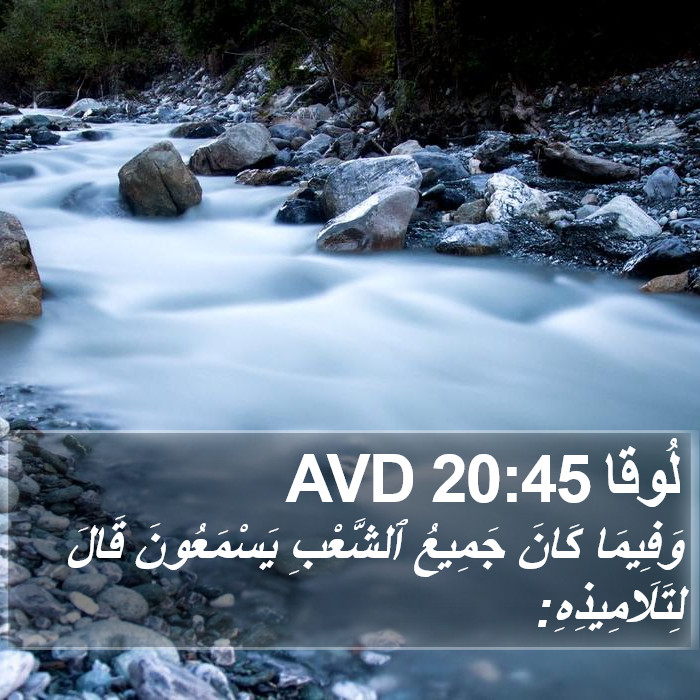 لُوقا 20:45 AVD Bible Study