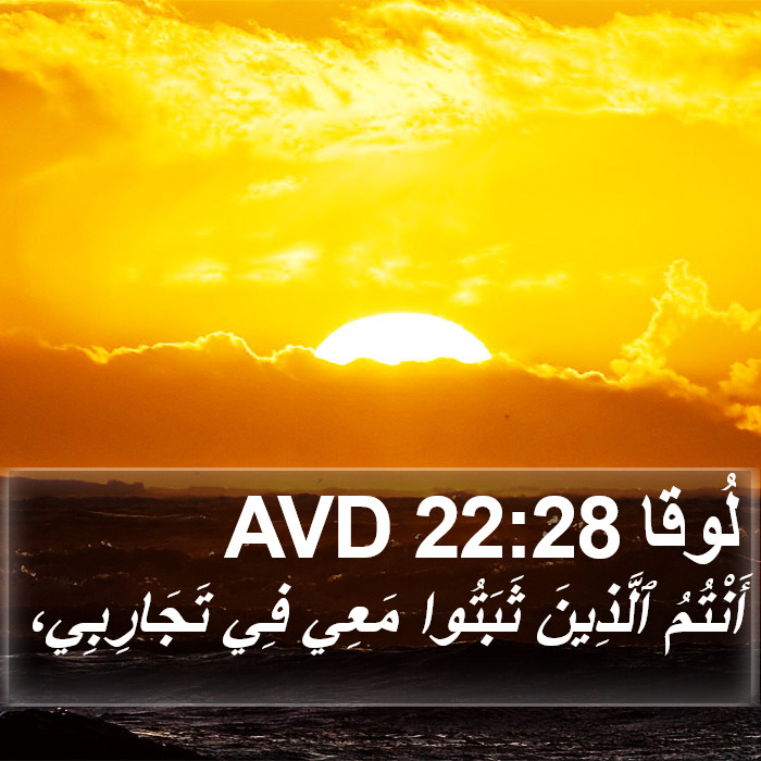 لُوقا 22:28 AVD Bible Study