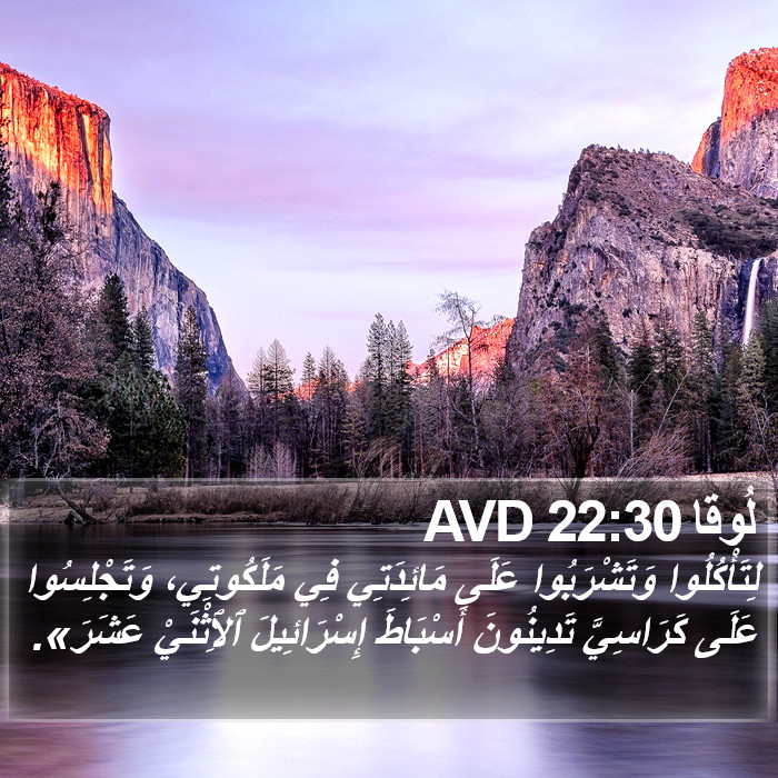 لُوقا 22:30 AVD Bible Study