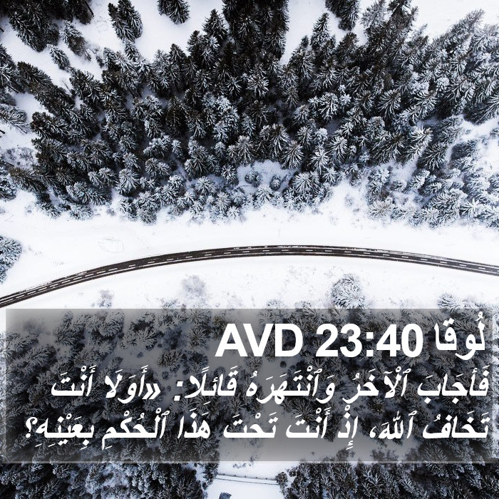 لُوقا 23:40 AVD Bible Study