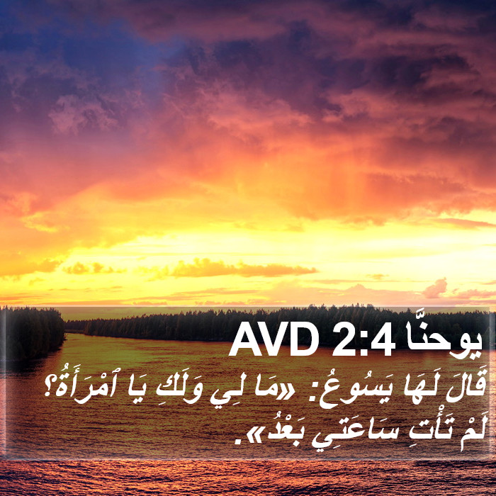 يوحنَّا 2:4 AVD Bible Study