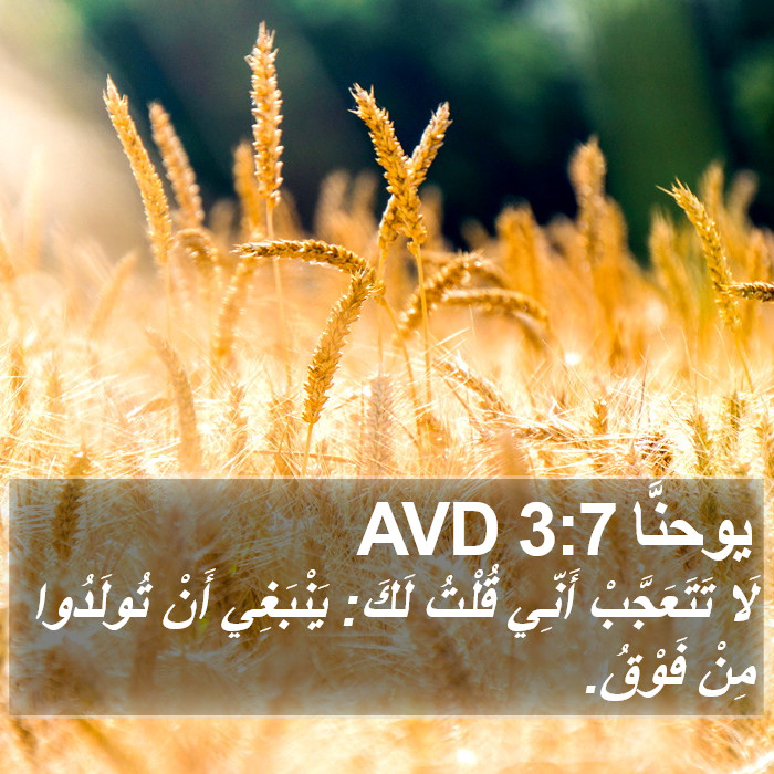 يوحنَّا 3:7 AVD Bible Study