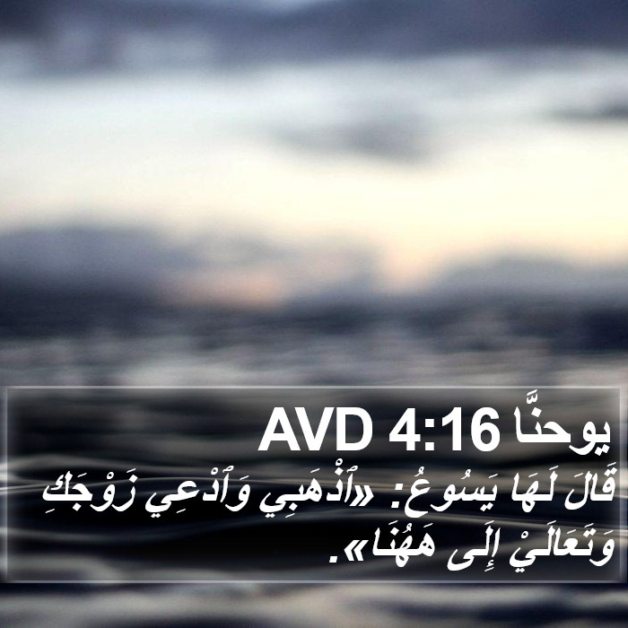 يوحنَّا 4:16 AVD Bible Study