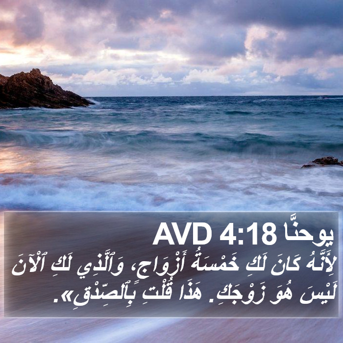 يوحنَّا 4:18 AVD Bible Study