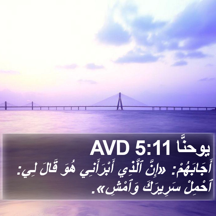 يوحنَّا 5:11 AVD Bible Study