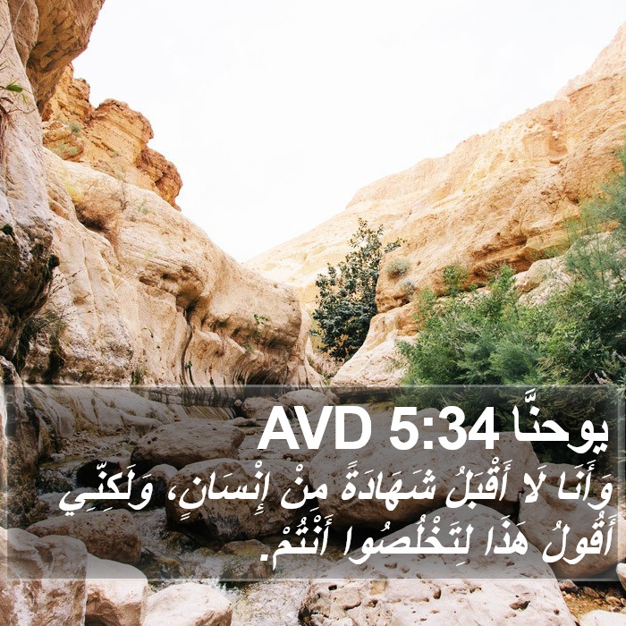 يوحنَّا 5:34 AVD Bible Study