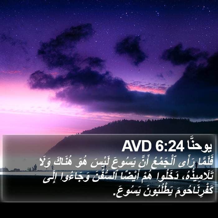 يوحنَّا 6:24 AVD Bible Study