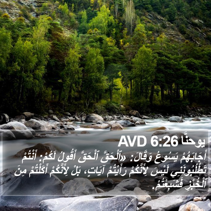 يوحنَّا 6:26 AVD Bible Study