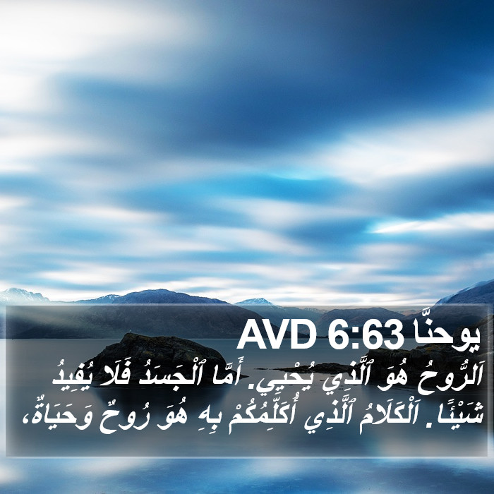 يوحنَّا 6:63 AVD Bible Study