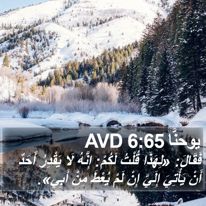 يوحنَّا 6:65 AVD Bible Study