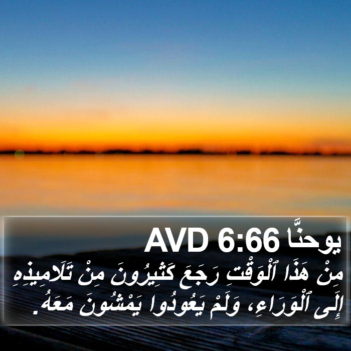 يوحنَّا 6:66 AVD Bible Study