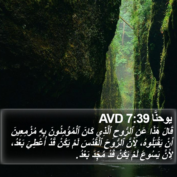 يوحنَّا 7:39 AVD Bible Study