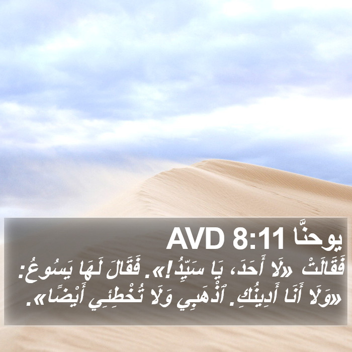 يوحنَّا 8:11 AVD Bible Study