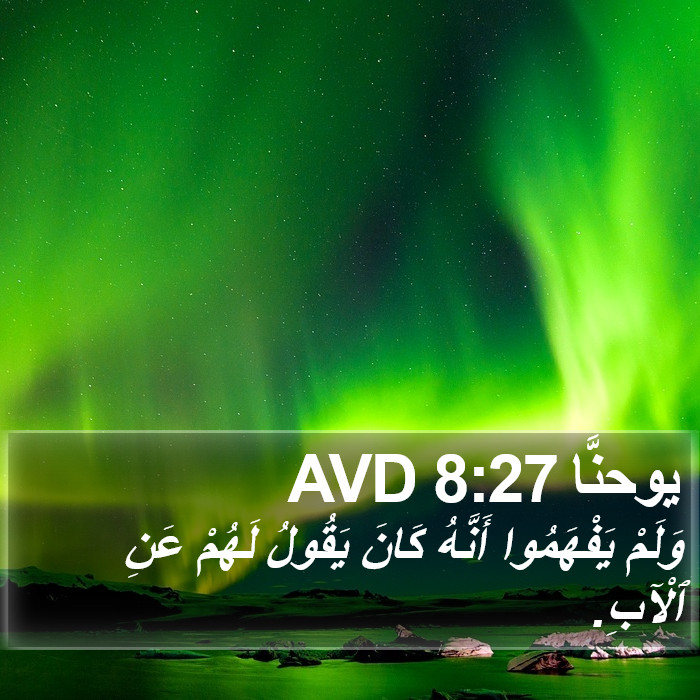 يوحنَّا 8:27 AVD Bible Study