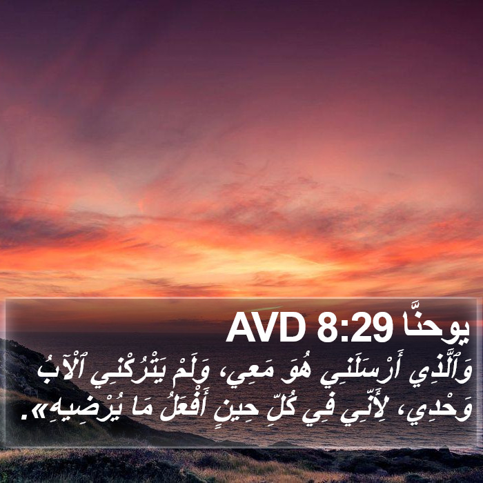 يوحنَّا 8:29 AVD Bible Study