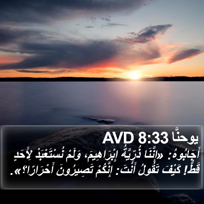 يوحنَّا 8:33 AVD Bible Study