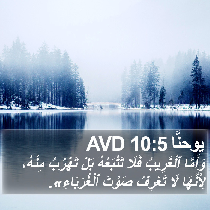 يوحنَّا 10:5 AVD Bible Study