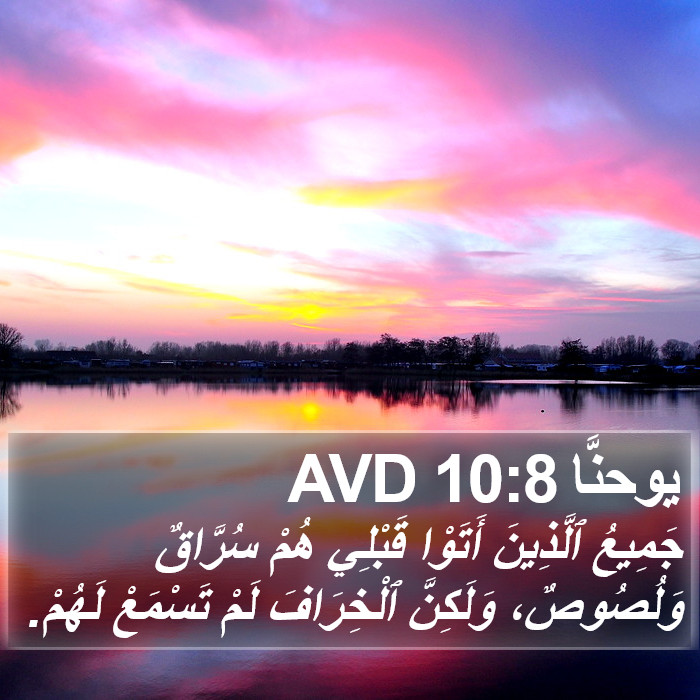 يوحنَّا 10:8 AVD Bible Study