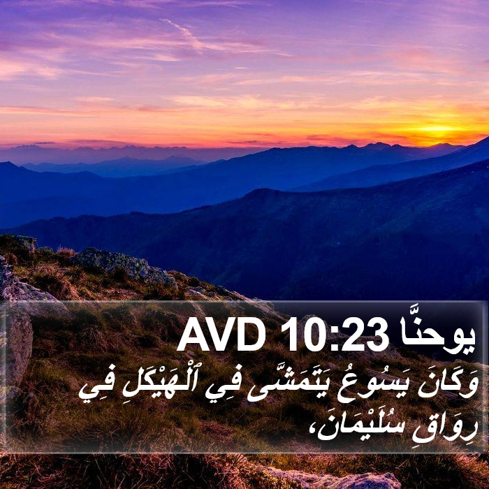 يوحنَّا 10:23 AVD Bible Study
