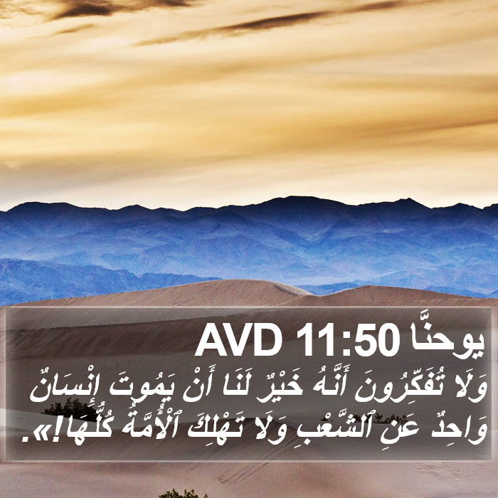 يوحنَّا 11:50 AVD Bible Study