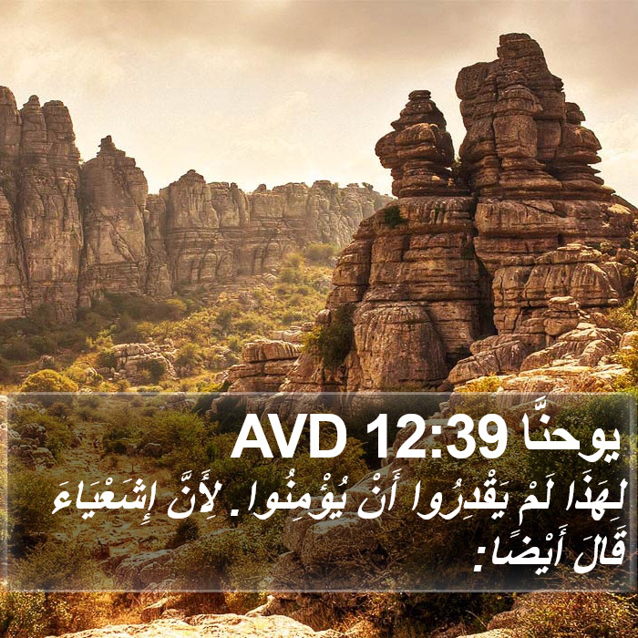 يوحنَّا 12:39 AVD Bible Study