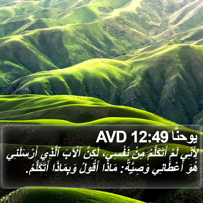 يوحنَّا 12:49 AVD Bible Study