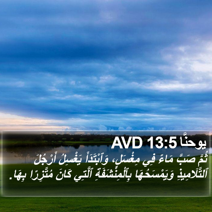 يوحنَّا 13:5 AVD Bible Study