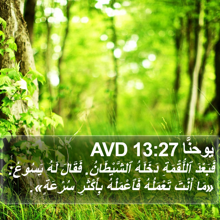 يوحنَّا 13:27 AVD Bible Study