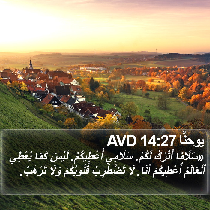 يوحنَّا 14:27 AVD Bible Study