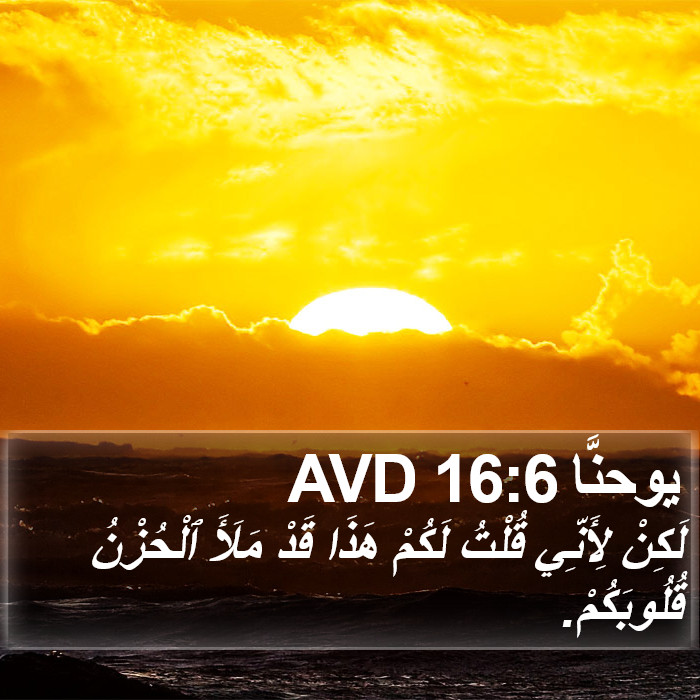 يوحنَّا 16:6 AVD Bible Study