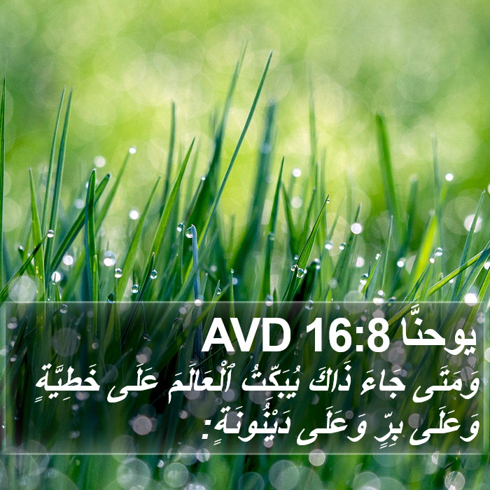 يوحنَّا 16:8 AVD Bible Study