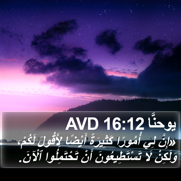 يوحنَّا 16:12 AVD Bible Study