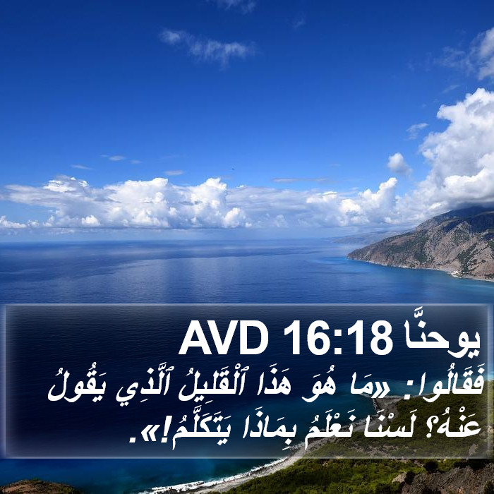 يوحنَّا 16:18 AVD Bible Study