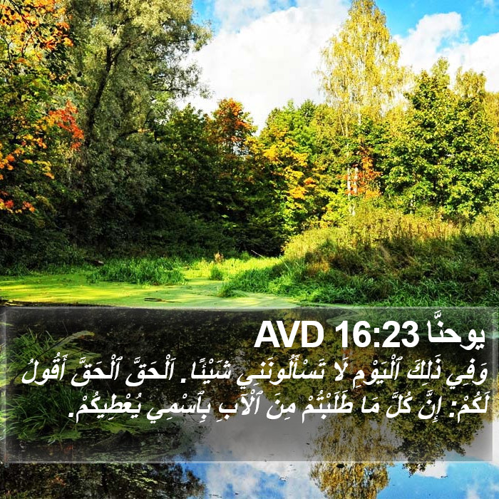 يوحنَّا 16:23 AVD Bible Study