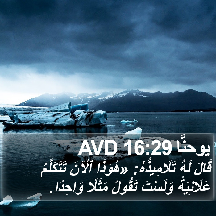 يوحنَّا 16:29 AVD Bible Study