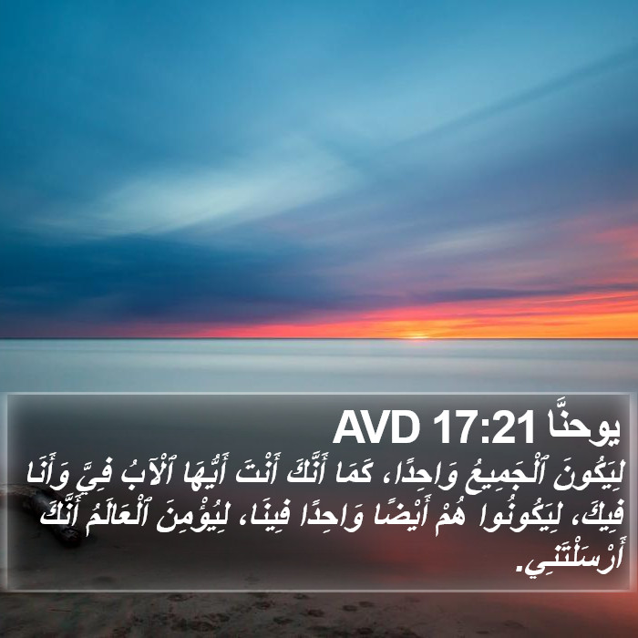 يوحنَّا 17:21 AVD Bible Study