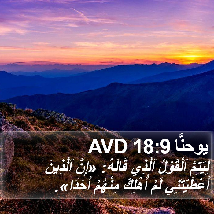 يوحنَّا 18:9 AVD Bible Study