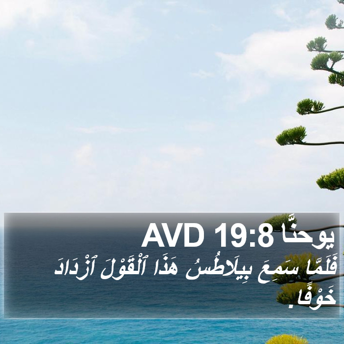 يوحنَّا 19:8 AVD Bible Study