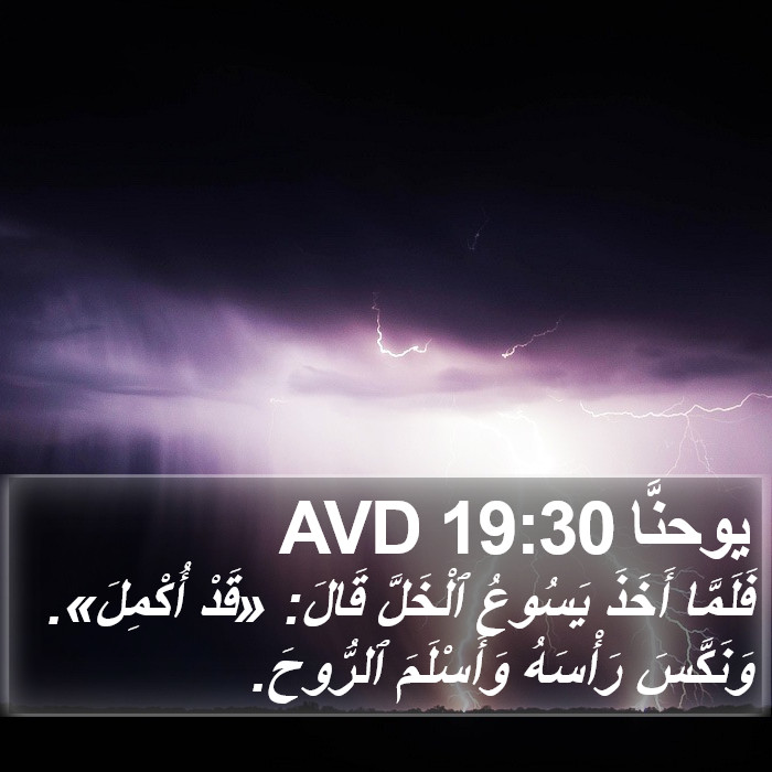 يوحنَّا 19:30 AVD Bible Study