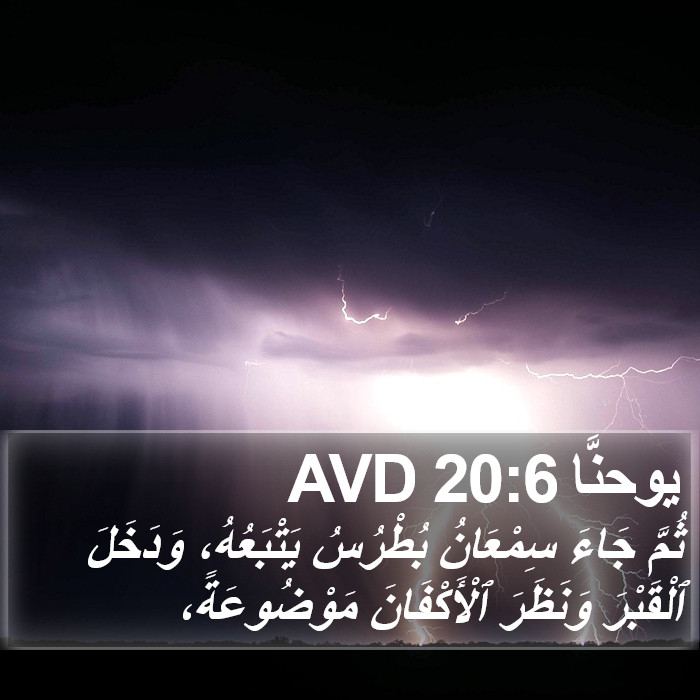 يوحنَّا 20:6 AVD Bible Study