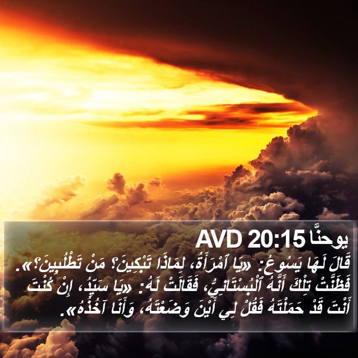 يوحنَّا 20:15 AVD Bible Study