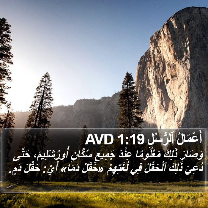 أَعْمَالُ ٱلرُّسُلِ 1:19 AVD Bible Study