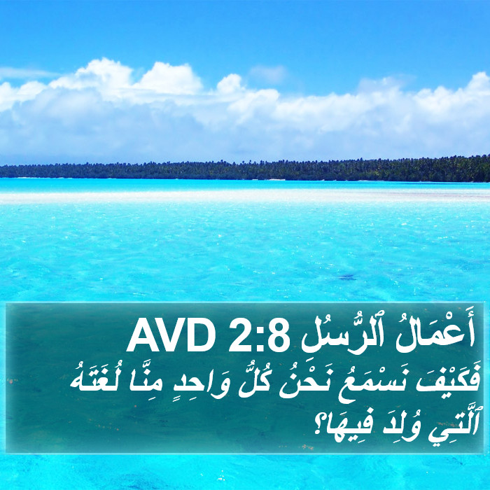 أَعْمَالُ ٱلرُّسُلِ 2:8 AVD Bible Study