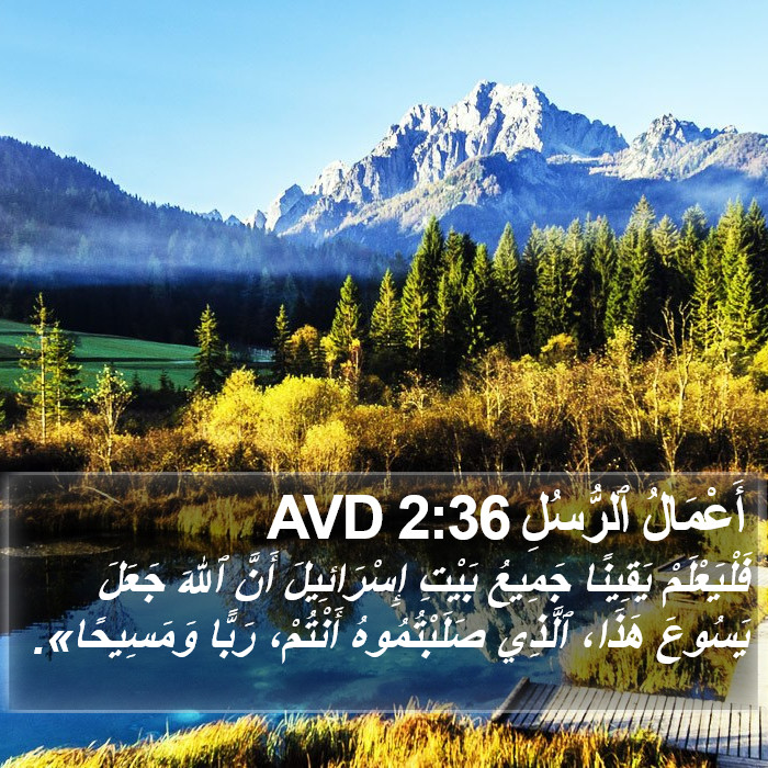 أَعْمَالُ ٱلرُّسُلِ 2:36 AVD Bible Study