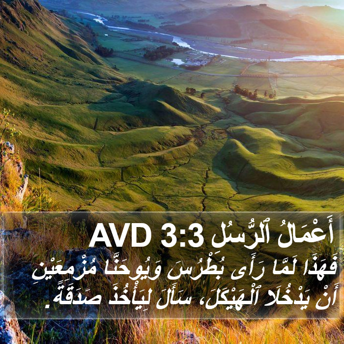 أَعْمَالُ ٱلرُّسُلِ 3:3 AVD Bible Study