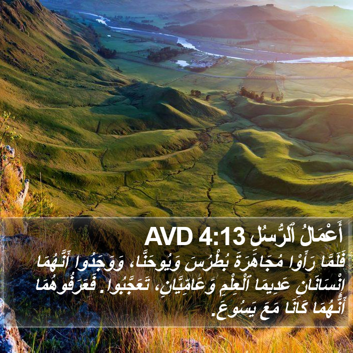 أَعْمَالُ ٱلرُّسُلِ 4:13 AVD Bible Study